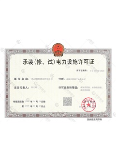 承裝（修、試）電力設施許可證